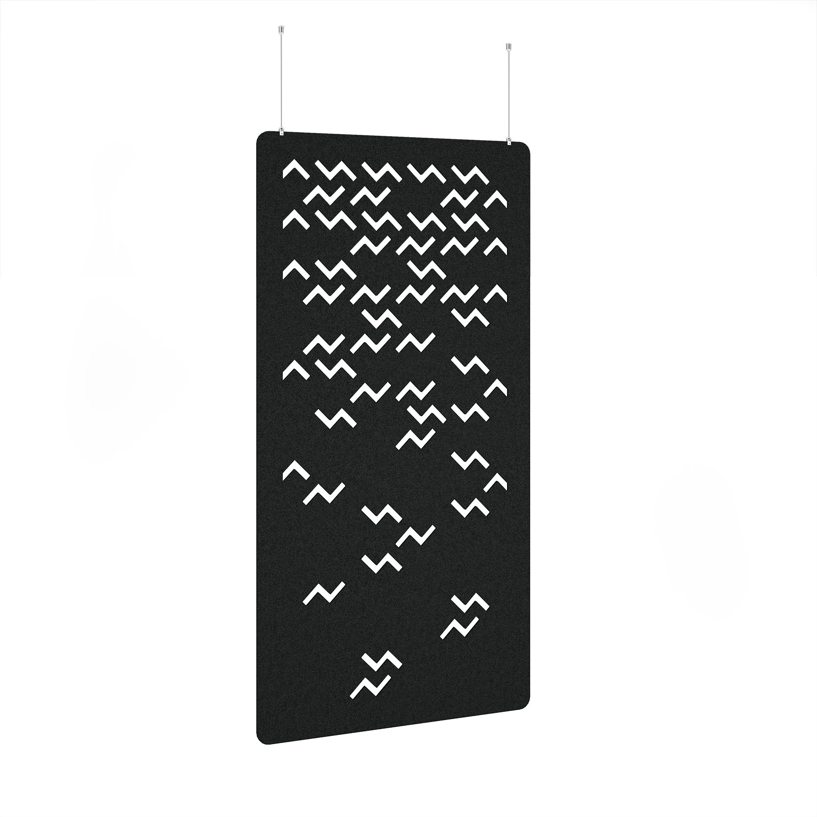 Twist Hanging Panel — Black