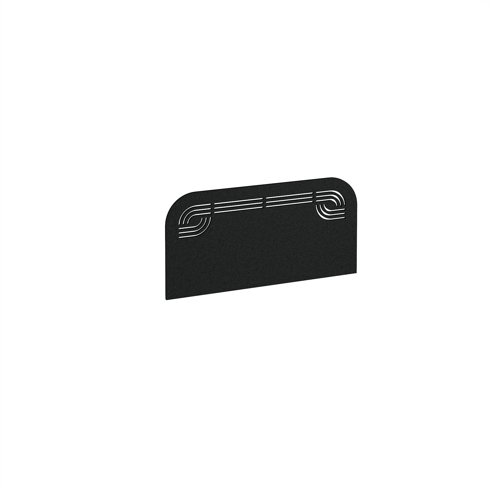 Offset Acoustic Desktop Screen — Black