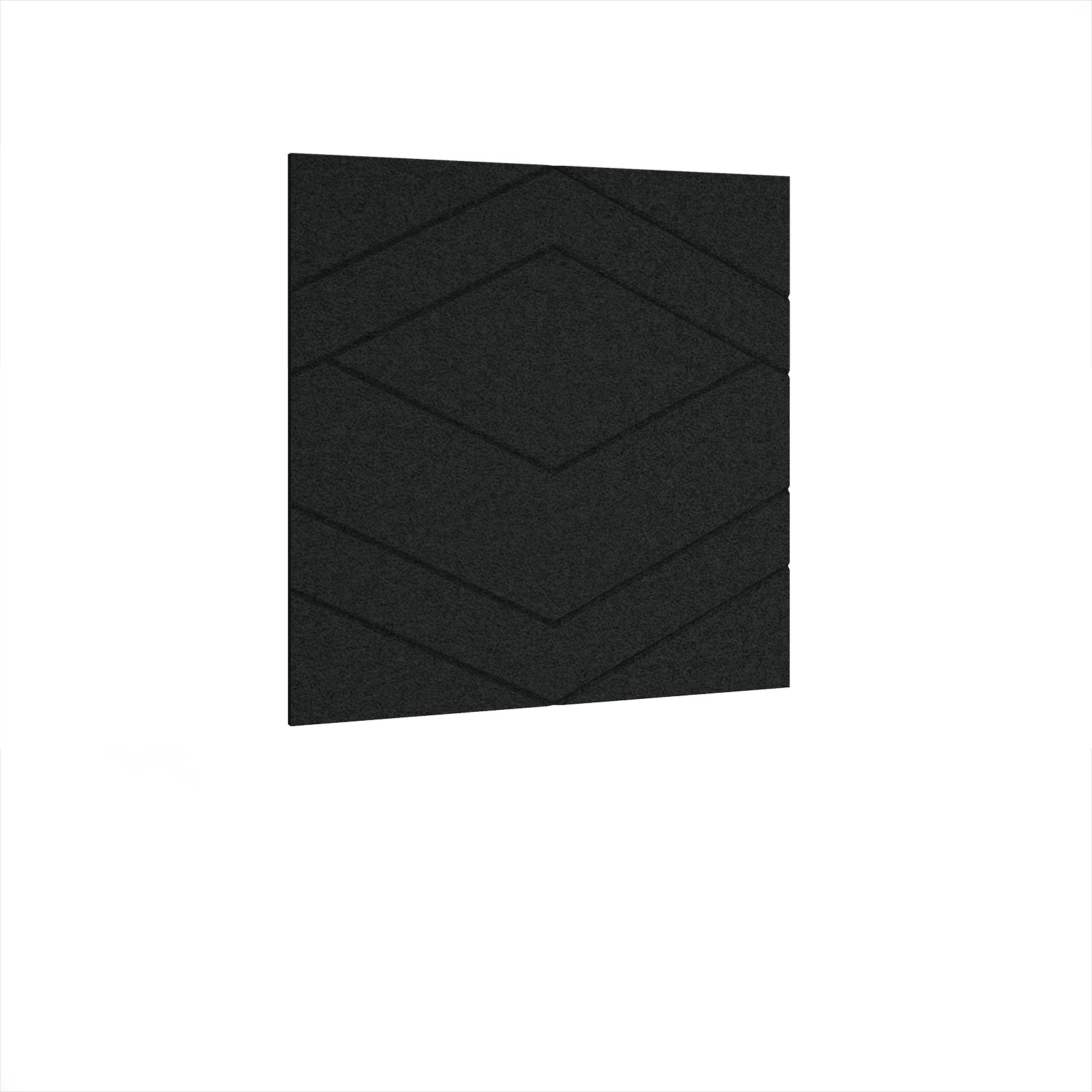 Oblique Acoustic Ceiling-Wall Tiles 590w — Black