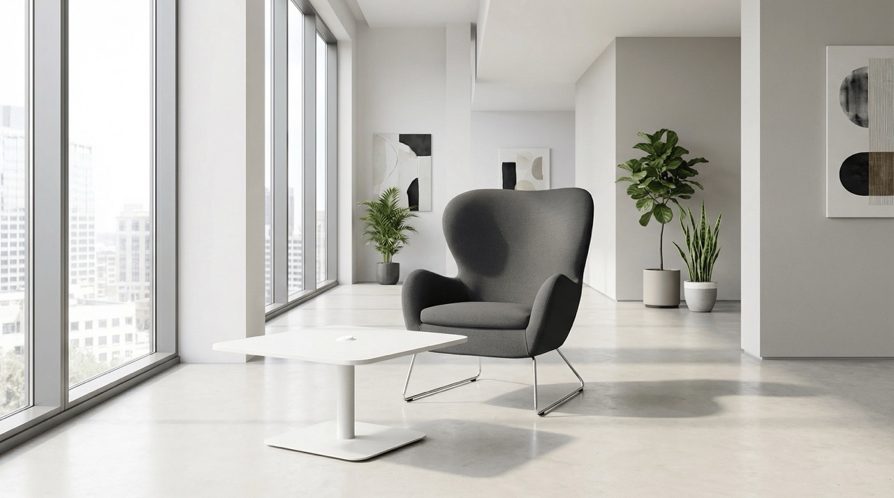 Pause - Sled in a warm contemporary interior