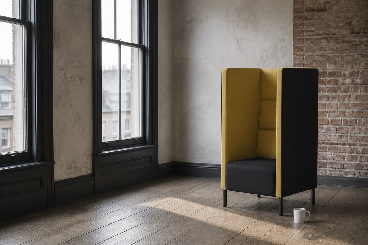 Converse 1 Seater - High Back in a warm contemporary interior