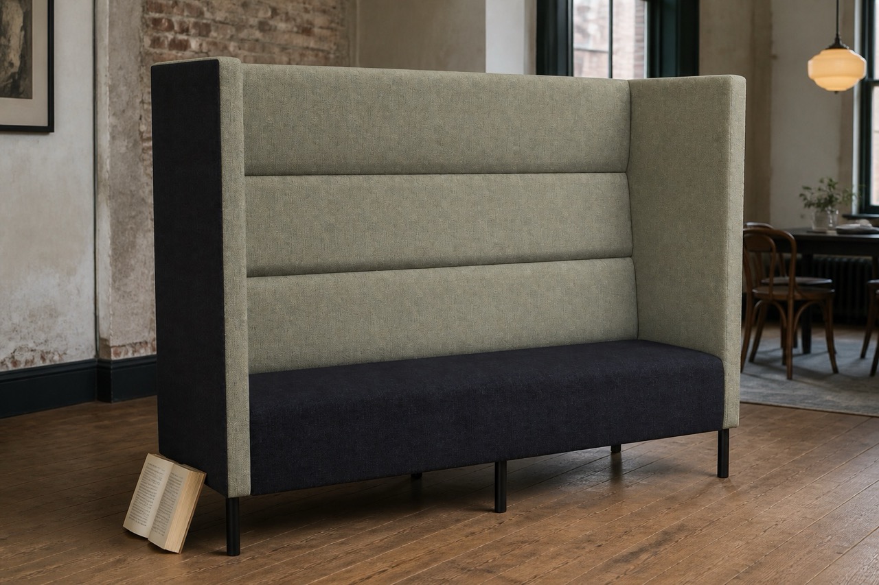 Converse 3 Seater - High Back in a warm contemporary interior