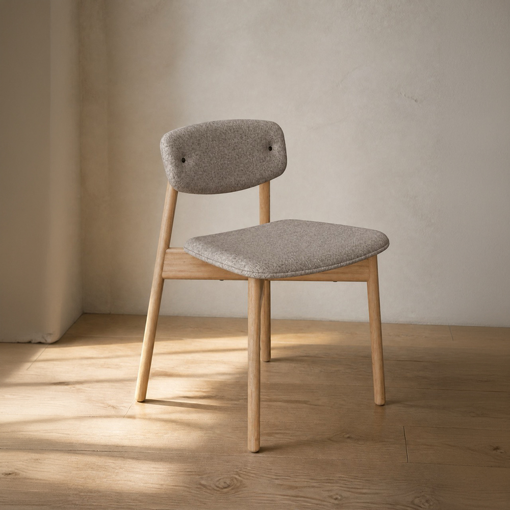 Faye Side Chair - 4 Leg Wooden in a warm contemporary interior