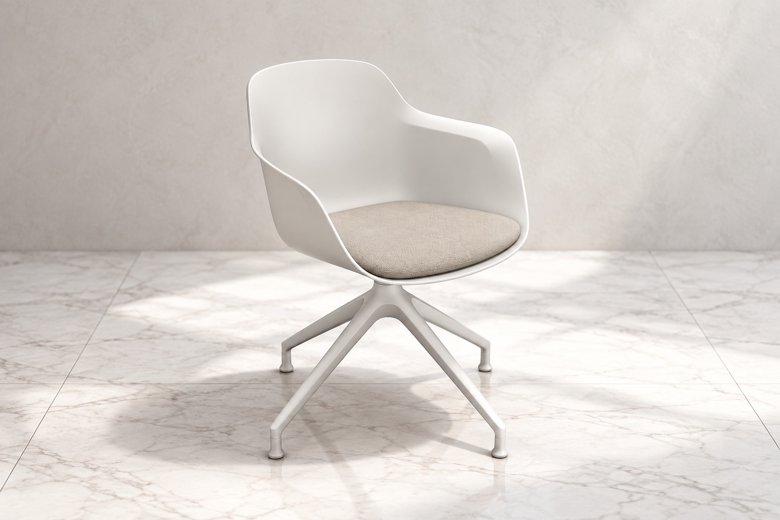 Loria Part-Upholstered Arm Chair - 4 Star Static - Metal by ØRN Furniture