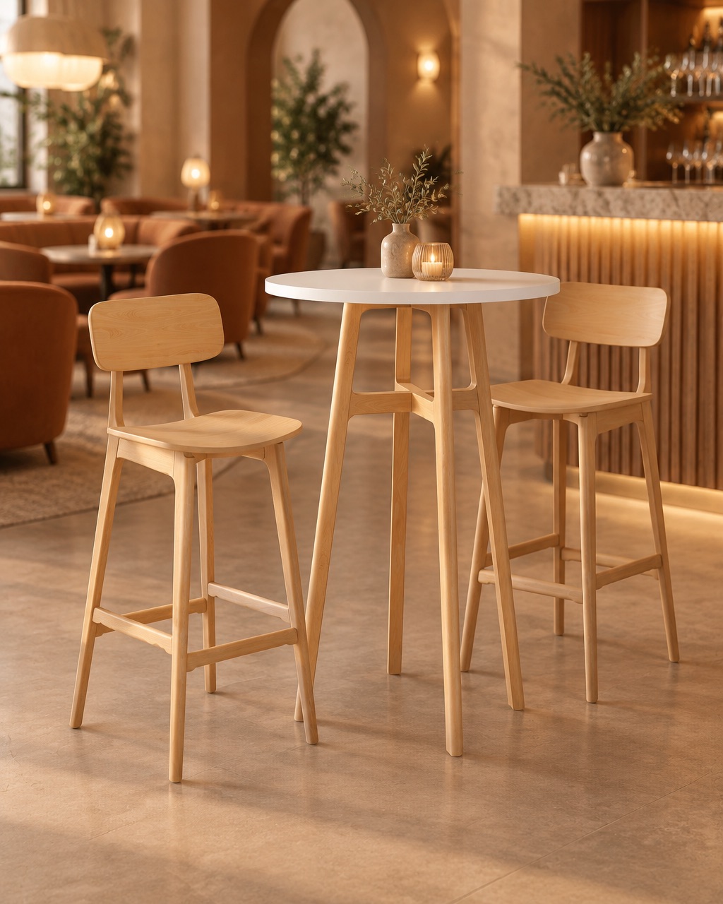Verge Bar Stool - Part Upholstered by ØRN Furniture