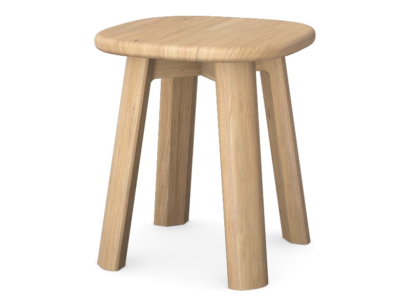 Nalma Low Stool - Oak Seat
